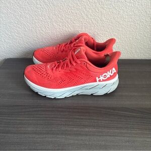 Hoka Red Athletic Shoes